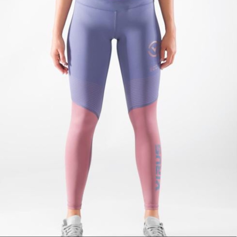 Virus Intl Leggings Pink and Purple
